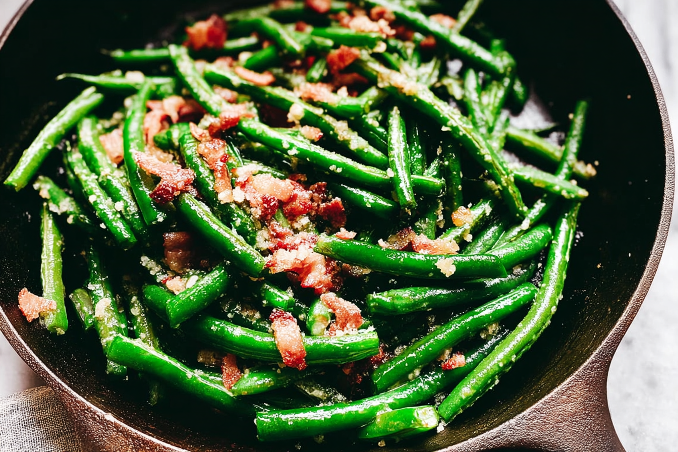 Garlic Parmesan Green Beans
