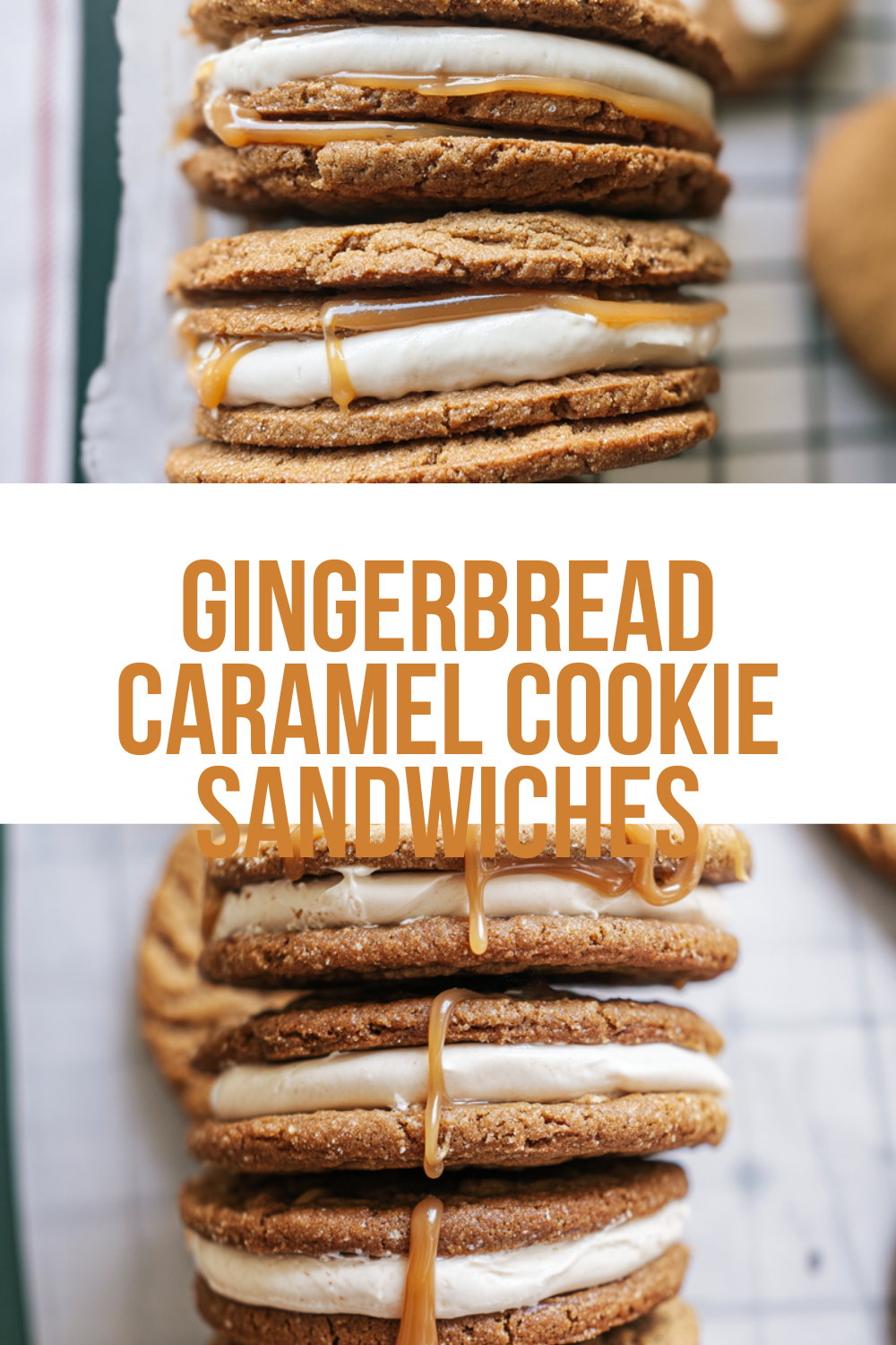 Cookie Sandwiches With Caramel Gingerbread Flavor 7 Gingerbread Caramel Cookie Sandwiches