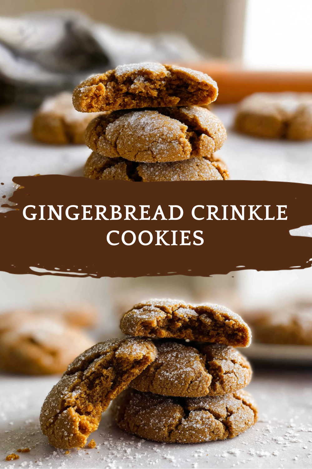 Gingerbread Crinkle Cookies Recipe With Soft And Spiced Flavors 7 Gingerbread Crinkle Cookies