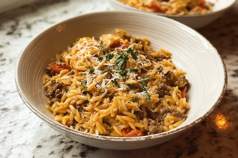 Ground Beef Orzo Dinner Recipe 86.Png