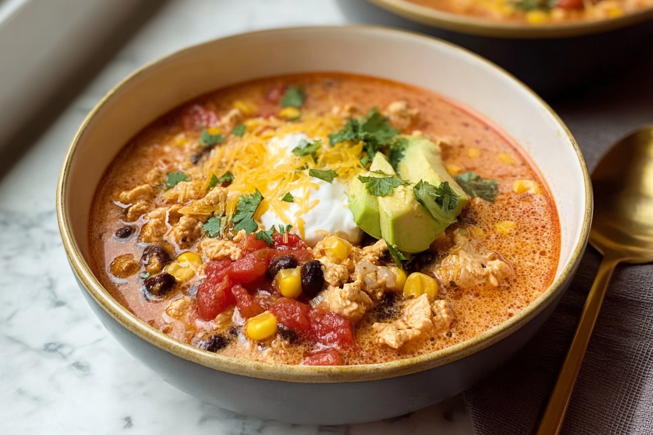Ground Chicken Taco Soup