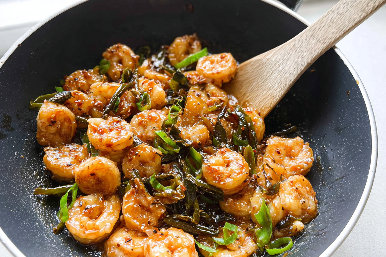 Hunan Shrimp Recipe With Spicy Garlic Sauce And Fresh Vegetables 6 Hunan Shrimp