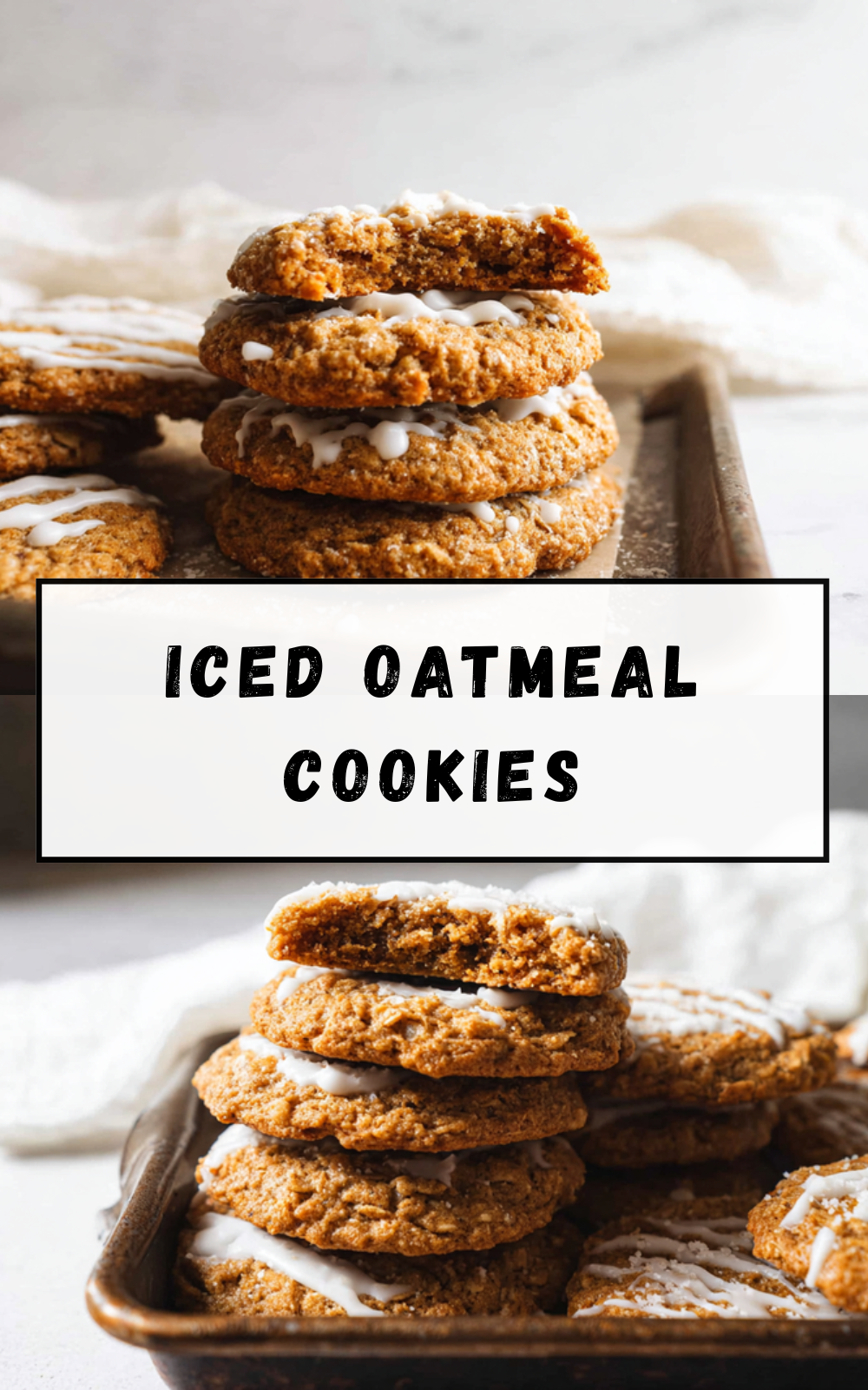 Iced Oatmeal Cookies