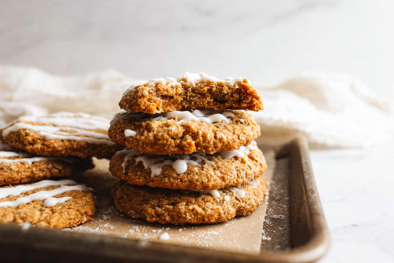 Iced Oatmeal Cookies