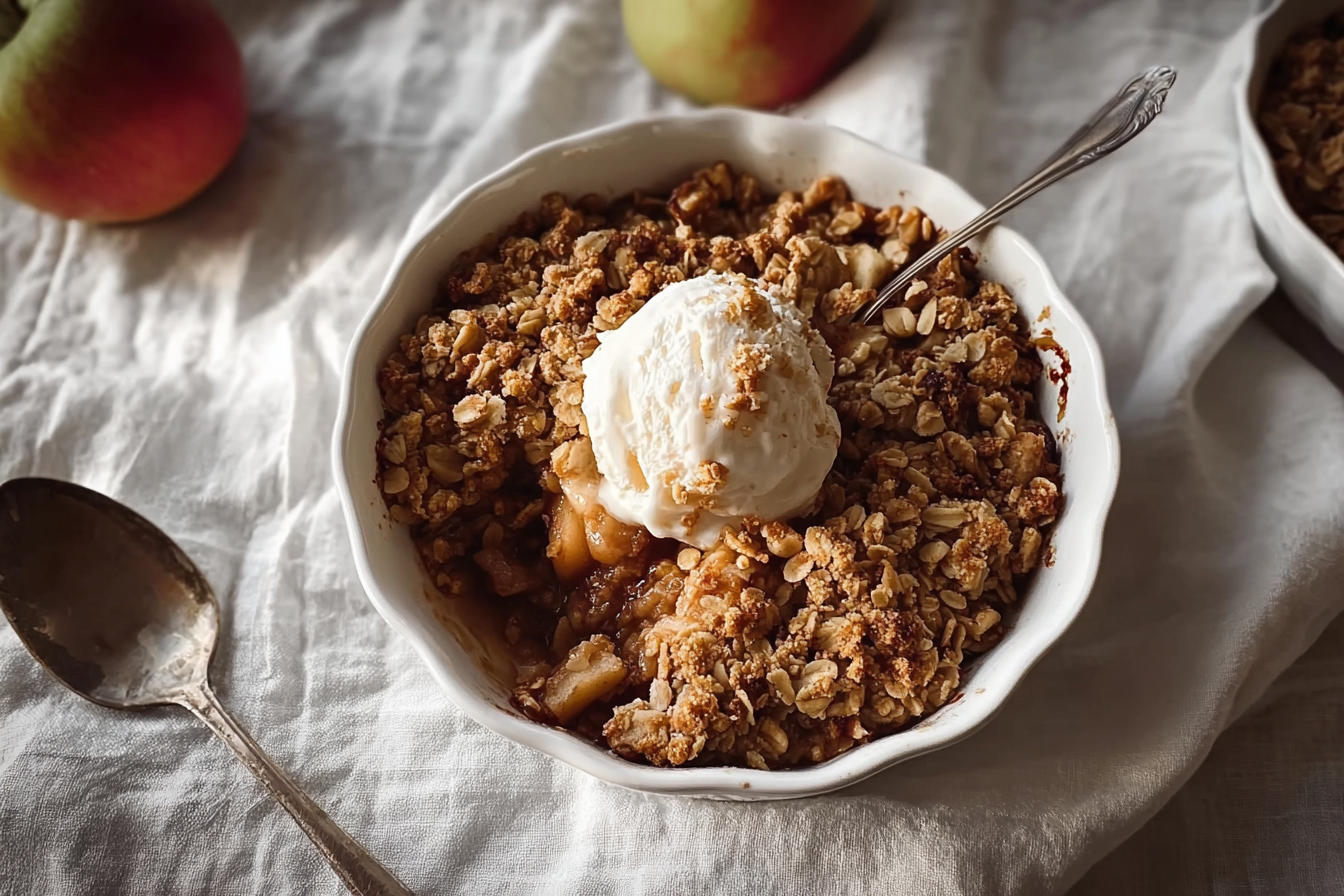 Maple Walnut Apple Crisp Recipe With Warm Spices And Crunchy Topping 6 Maple Walnut Apple Crisp
