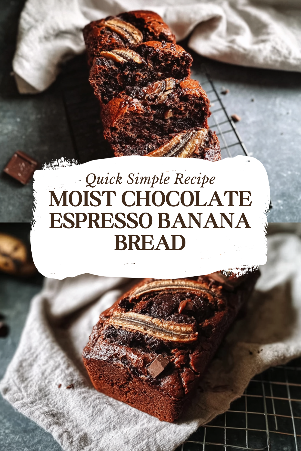 Chocolate Espresso Banana Bread Recipe With Rich Coffee Flavor 7 Moist Chocolate Espresso Banana Bread