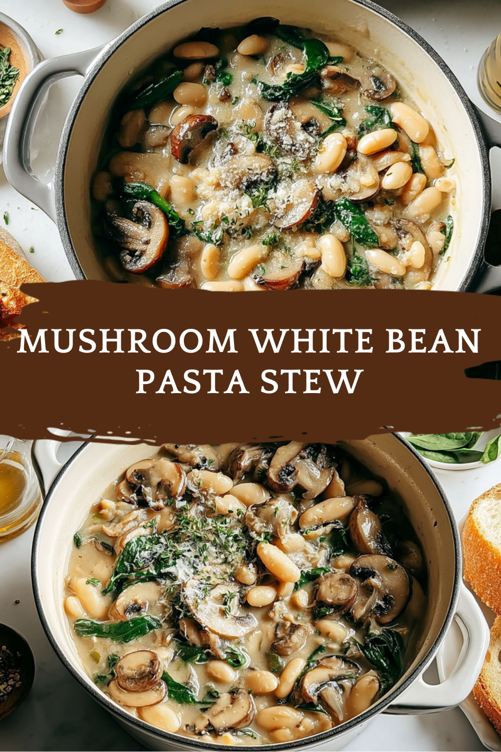 Wild Mushroom And White Bean Tagliatelle Recipe With Creamy Sauce 7 Mushroom White Bean Pasta Stew