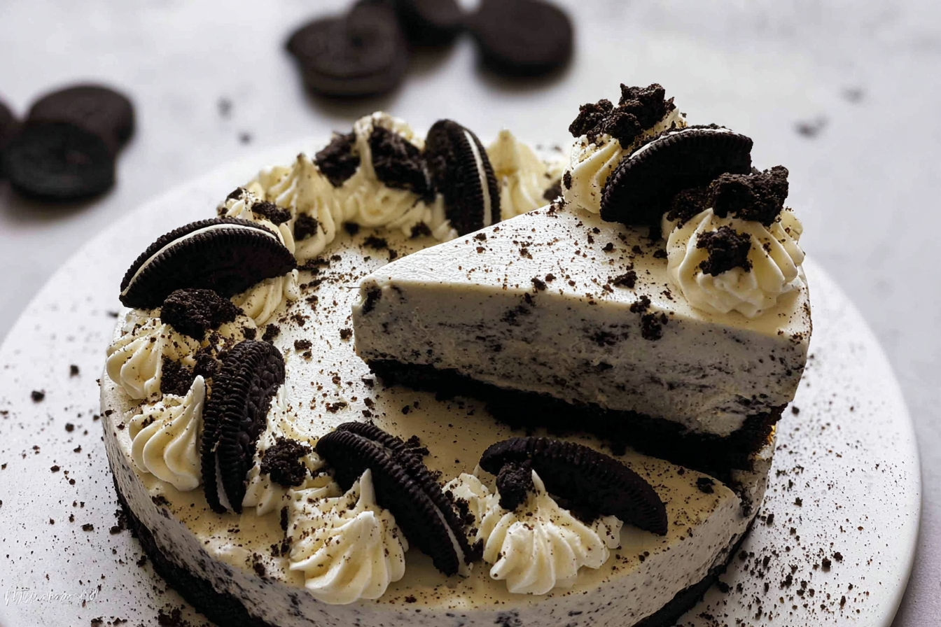No-Bake Creamy Oreo Cheesecake 6 No Bake Oreo Cheesecake