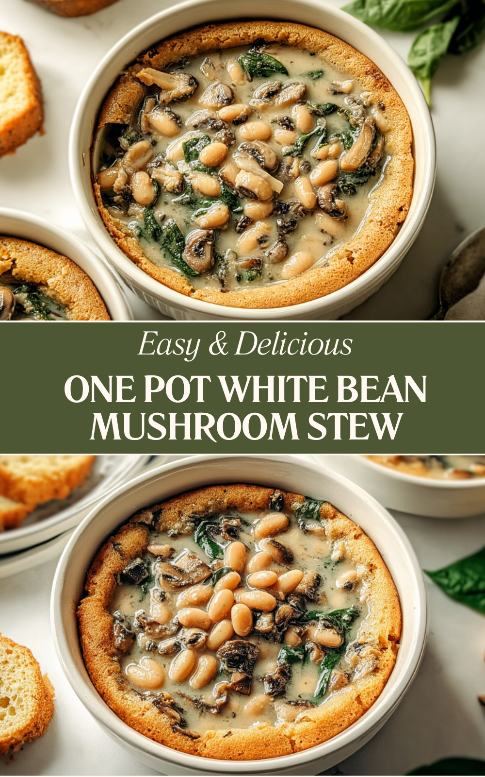 One-Pot White Bean And Mushroom Stew Recipe For Simple Comfort 4 One Pot White Bean Mushroom Stew