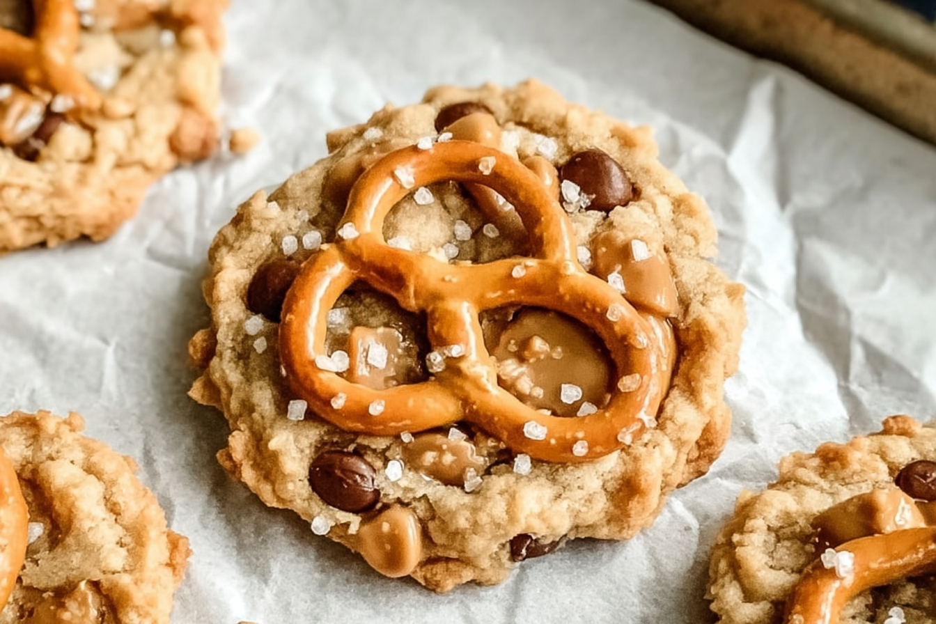 Peanut Butter Pretzel Cookies