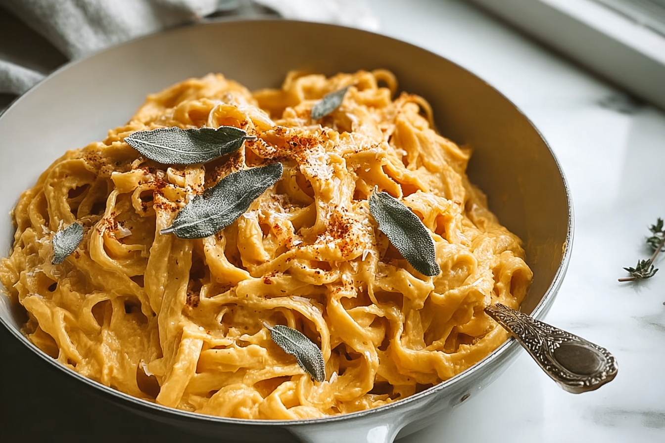 Pumpkin Alfredo Pasta