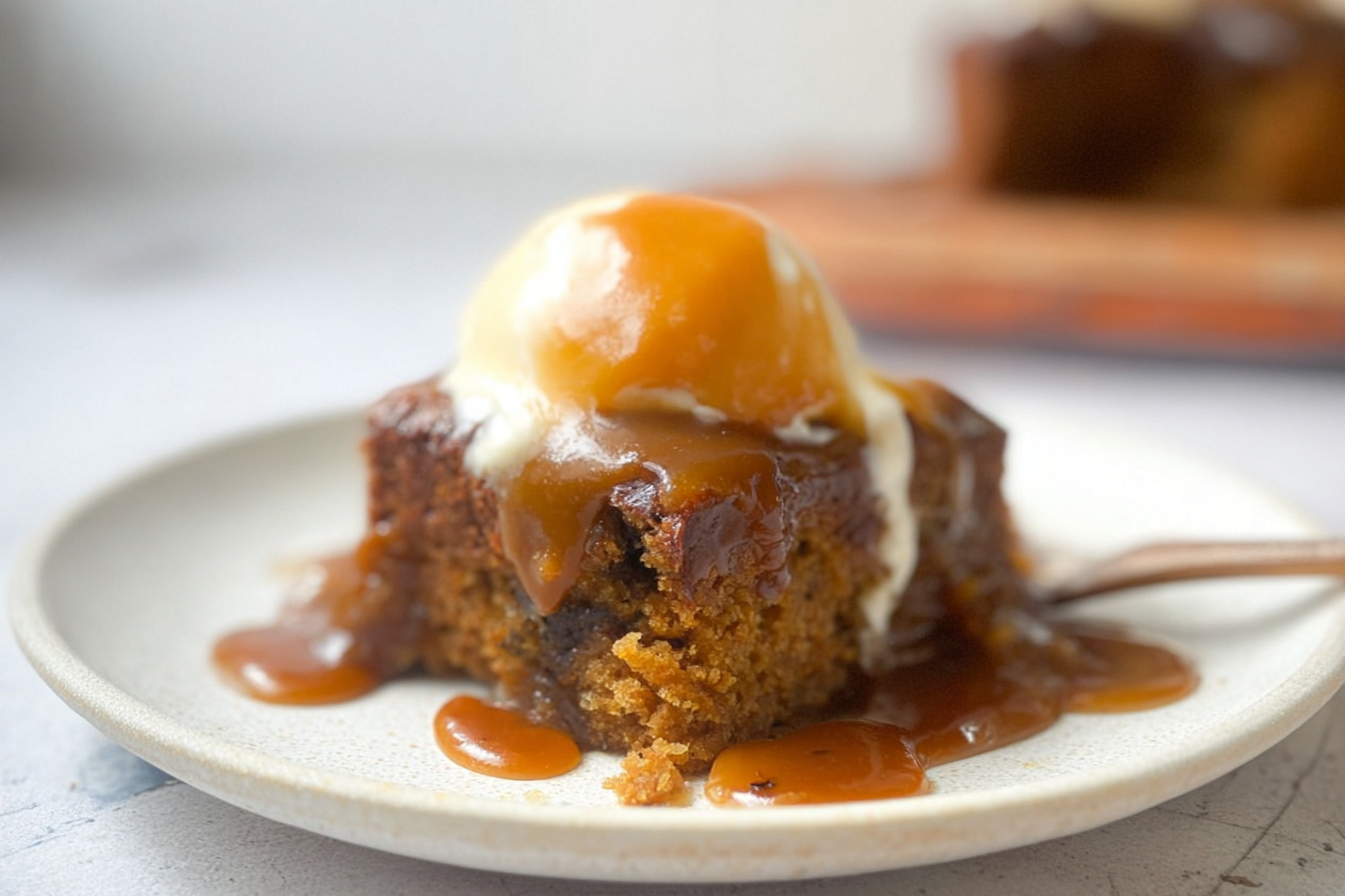 Pumpkin Chai Infused Sticky Toffee Pudding 6 Pumpkin Chai Sticky Toffee Pudding Date Cake