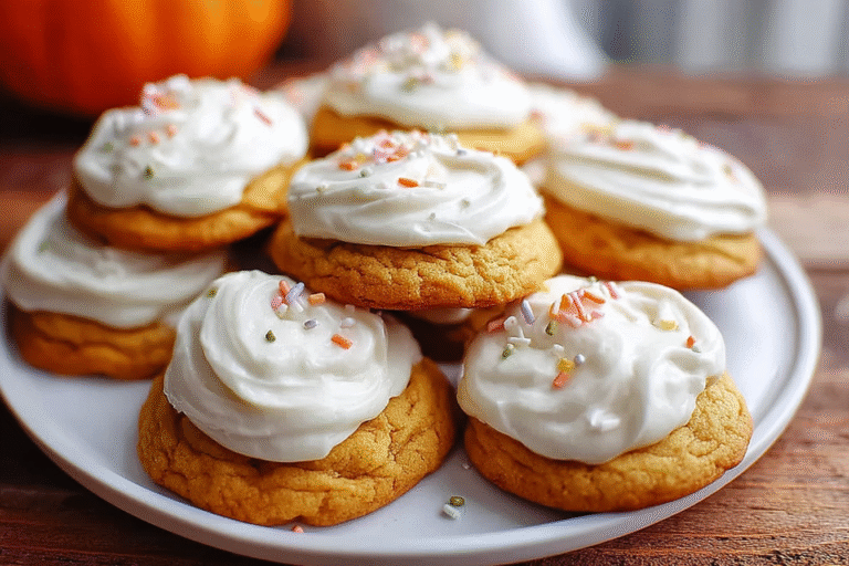 Pumpkin Cream Cheese Frosted Cookies 18.Png