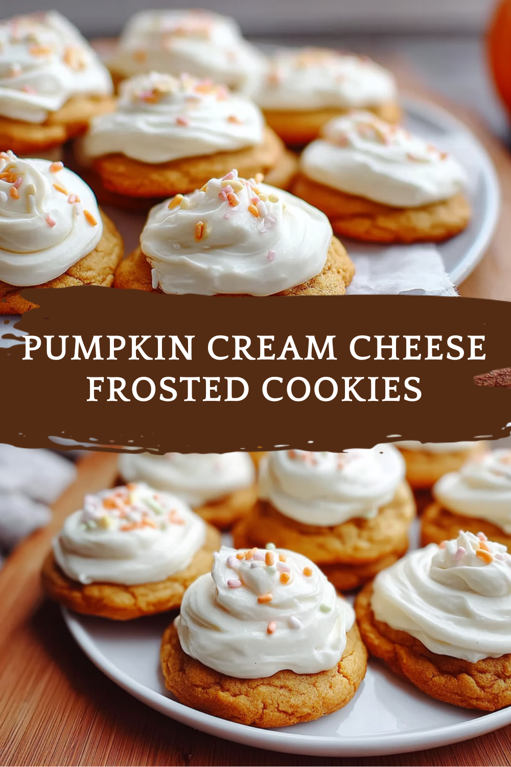 Pumpkin Cookies With Cream Cheese Frosting Recipe 7 Pumpkin Cream Cheese Frosted Cookies