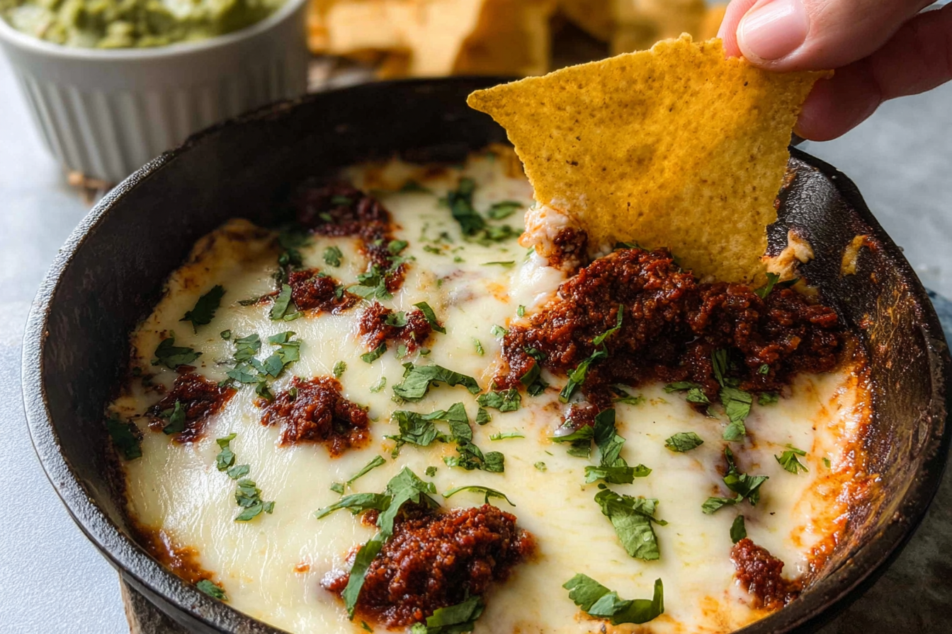 Queso Fundido With Chorizo Recipe For A Rich And Spicy Dip 6 Queso Fundido
