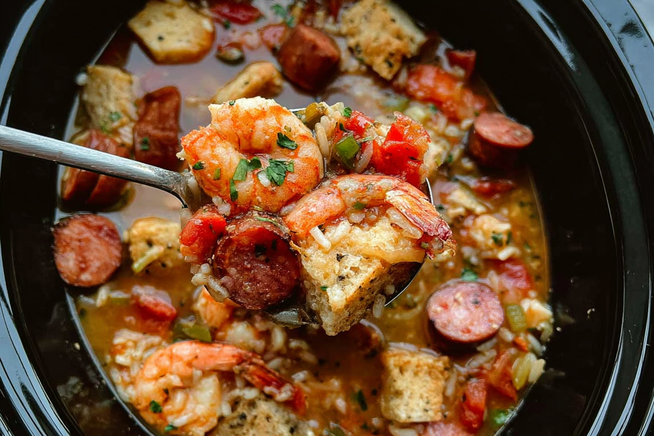 Slow Cooker Jambalaya Easy One Pot Recipe 6 Slow Cooker Jambalaya