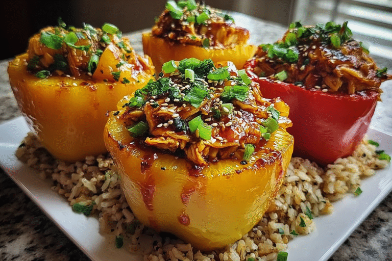 Teriyaki Pineapple Chicken Stuffed Peppers 71.Png