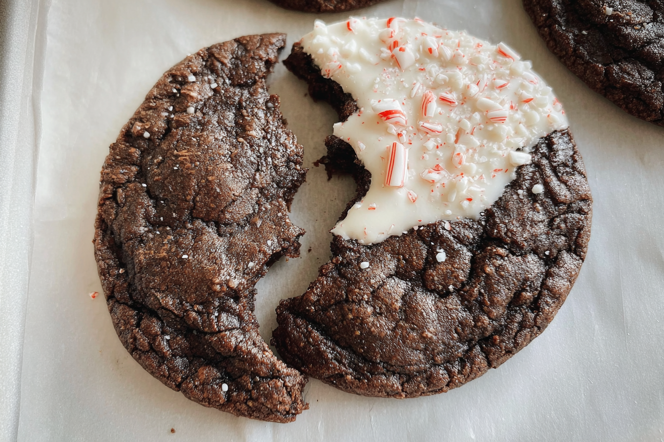 Triple Chocolate Peppermint Cookies