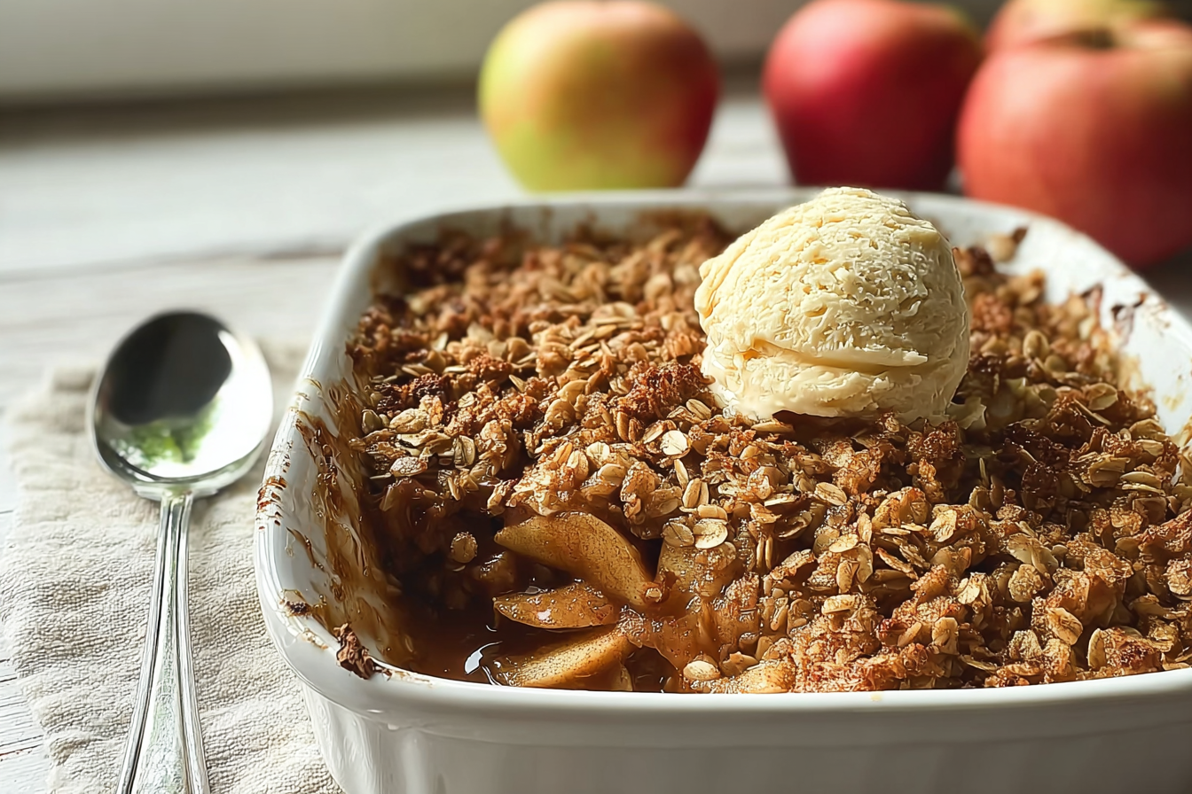 Vegan Apple Crisp Recipe With Warm Spices And Crunchy Topping 6 Vegan Apple Crisp