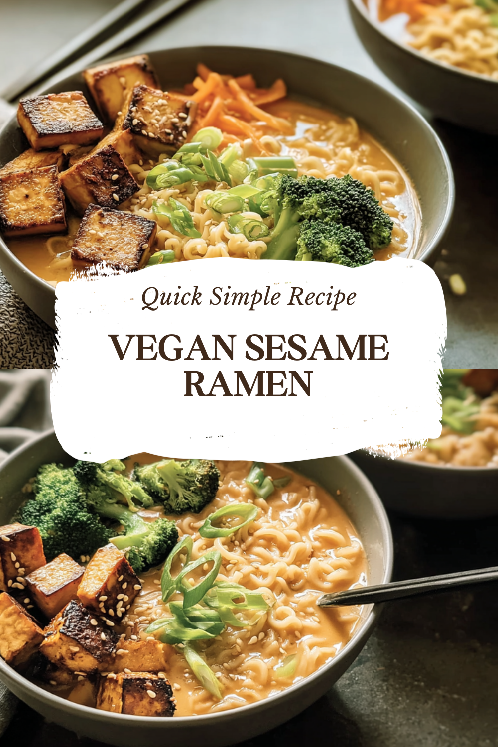 Vegan Sesame Tantanmen Recipe With Homemade Ramen Noodles 7 Vegan Sesame Ramen
