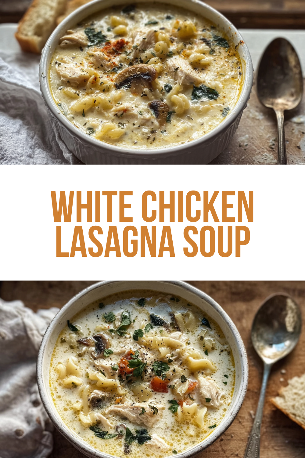 White Lasagna Soup Recipe With Creamy Cheese And Italian Sausage 7 White Chicken Lasagna Soup