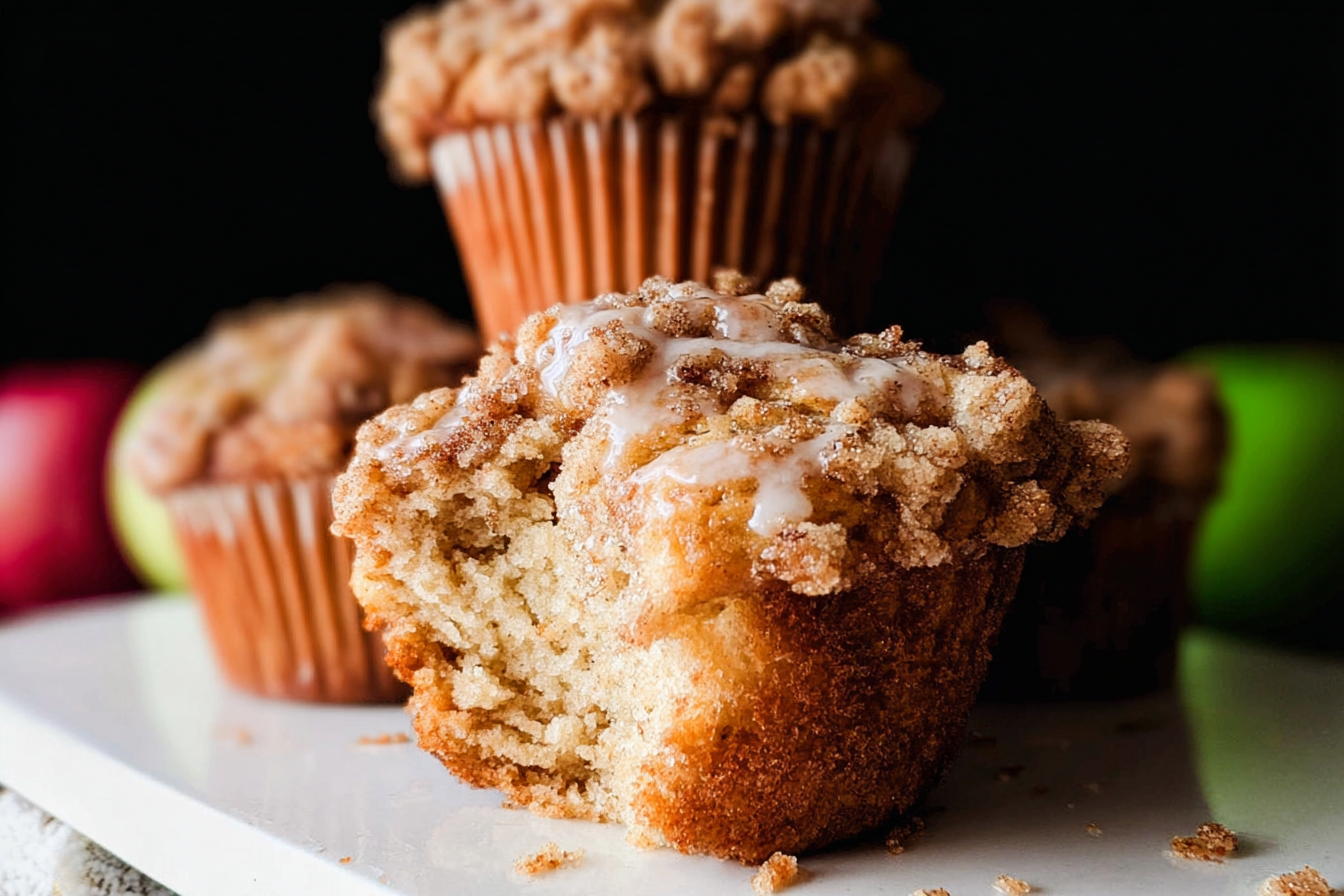 Apple Cinnamon Muffins With A Crunchy Crumb Topping 6 Apple Crumb Muffins