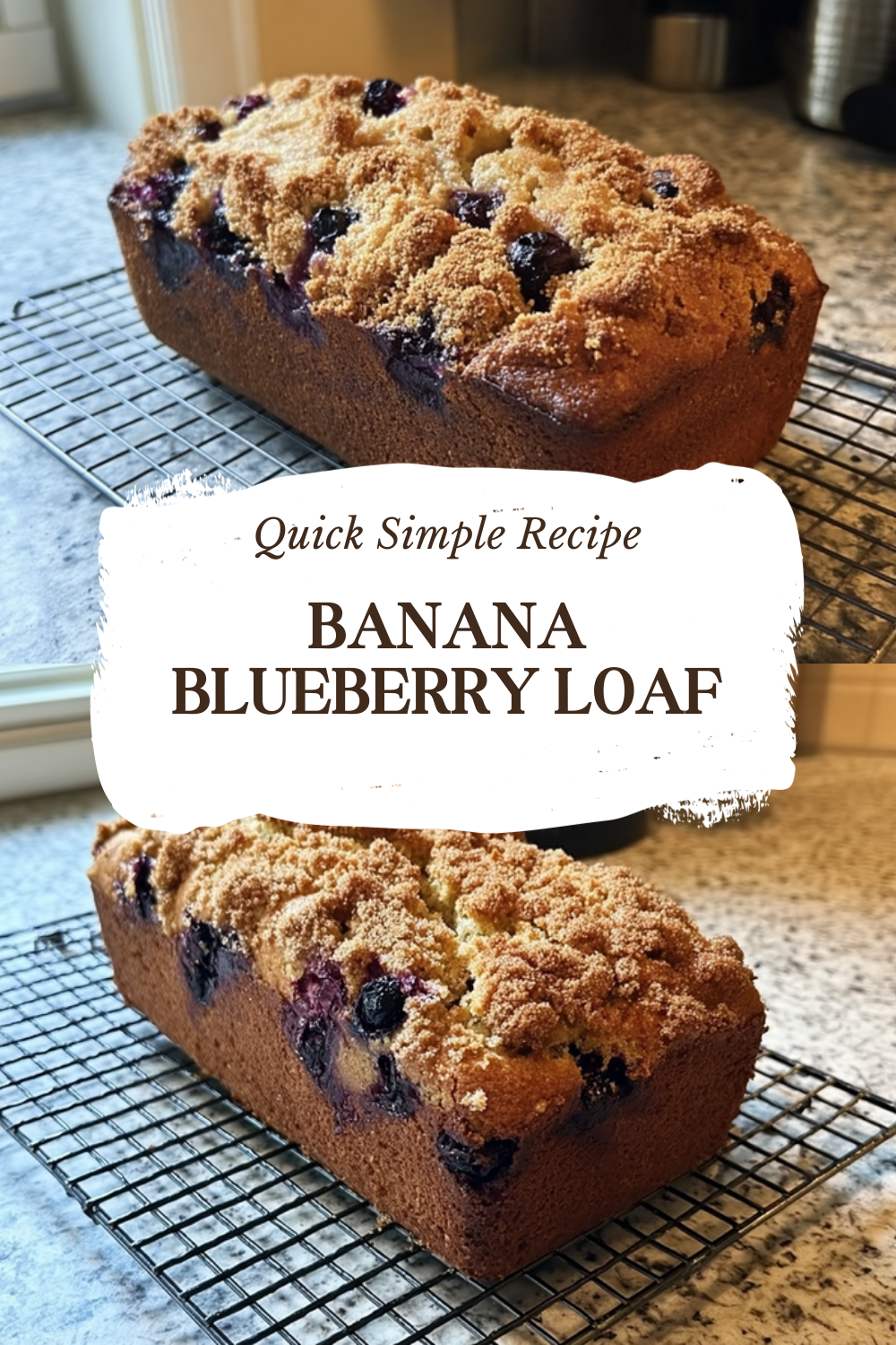 Blueberry Banana Bread Recipe With Fresh Fruit And Simple Ingredients 7 Banana Blueberry Loaf