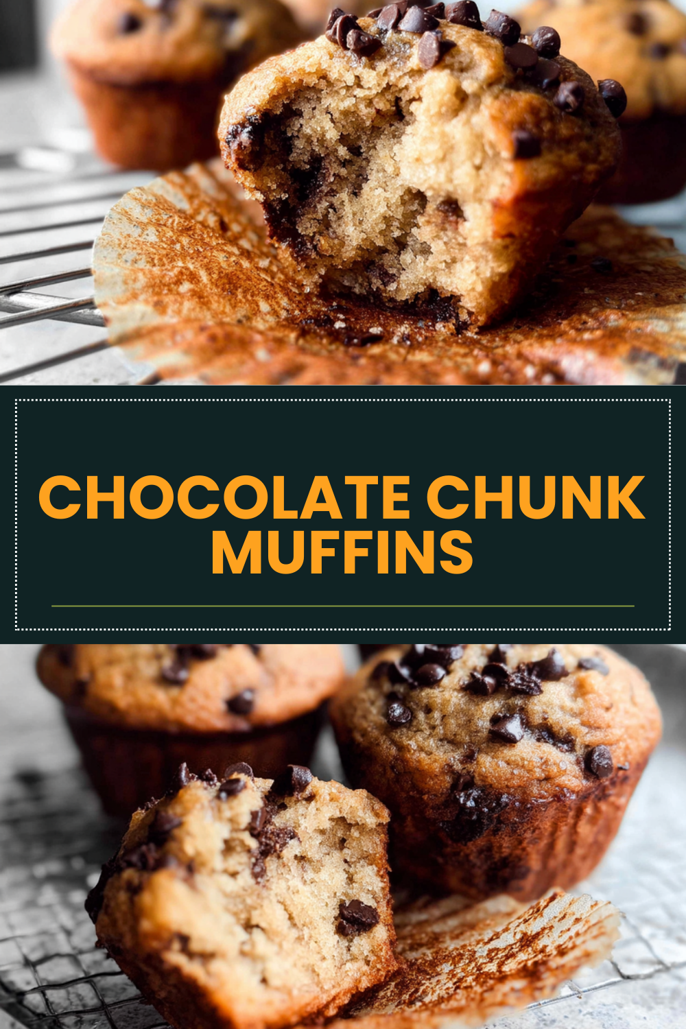 Chocolate Chunk Muffins Recipe With Gooey Melting Pieces 7 Chocolate Chunk Muffins