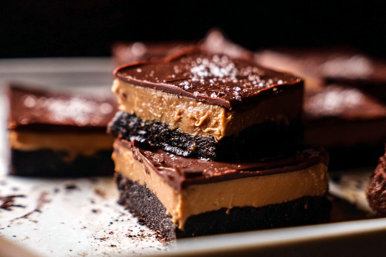 Salted Chocolate Peanut Butter Bars Recipe With Rich Flavor 6 Chocolate Peanut Butter Fudge Bars
