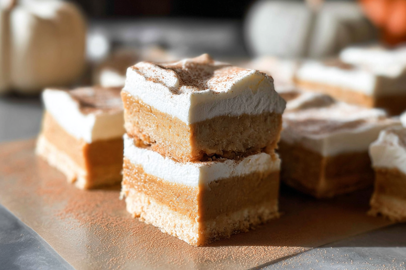 Pumpkin Cheesecake Bars Recipe With Creamy Spiced Filling 6 Pumpkin Pie Cheesecake Bars
