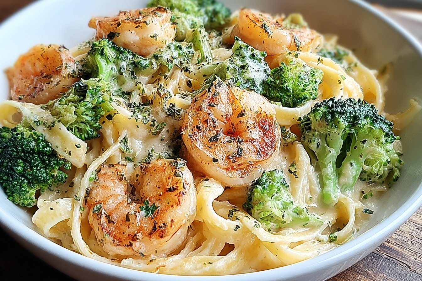 Broccoli Shrimp Alfredo
