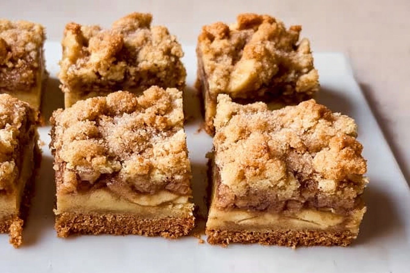 Brown Butter Apple Shortbread Bars