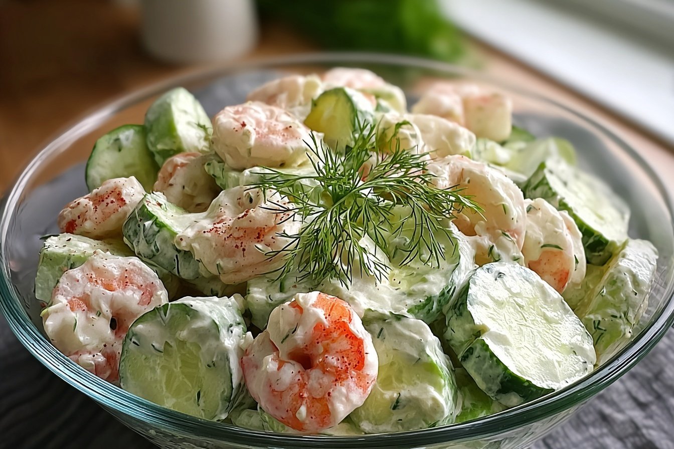 Creamy Cucumber Shrimp Salad Recipe 6 Creamy Cucumber Shrimp Salad