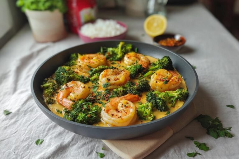 Creamy Spicy Shrimp With Broccoli 25.Png