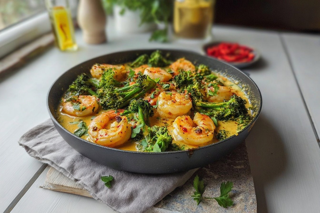 Creamy Shrimp Pasta With Broccoli Recipe 6 Creamy Spicy Shrimp With Broccoli