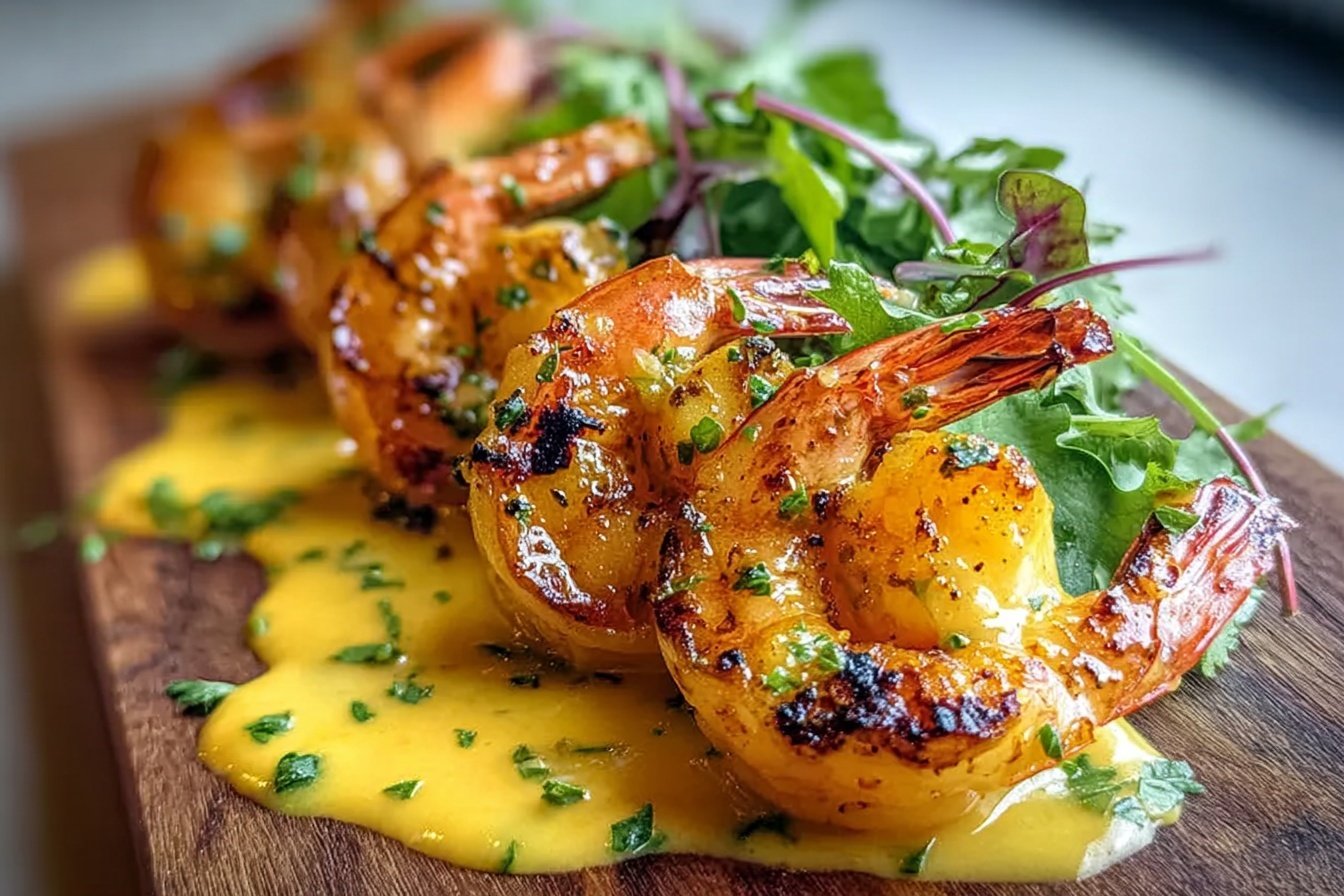 Grilled Shrimp With Spicy Mango Lime Coulis