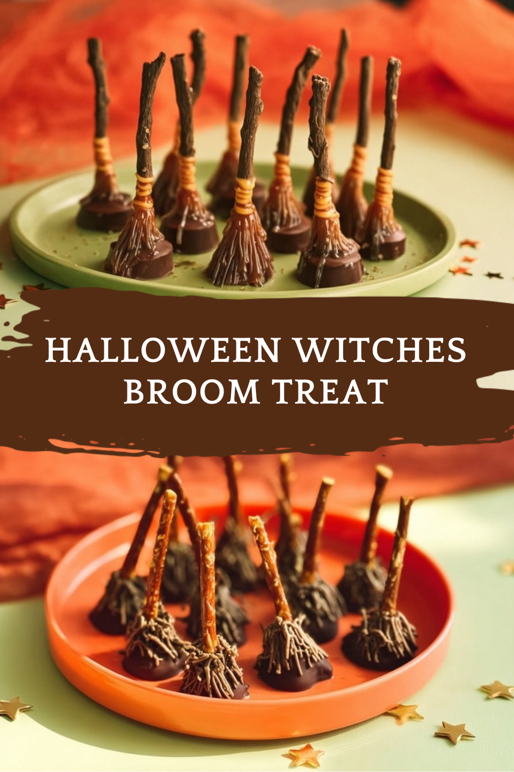 Cheesy Pretzel Witch Broomsticks 7 Halloween Witches Broom Treat