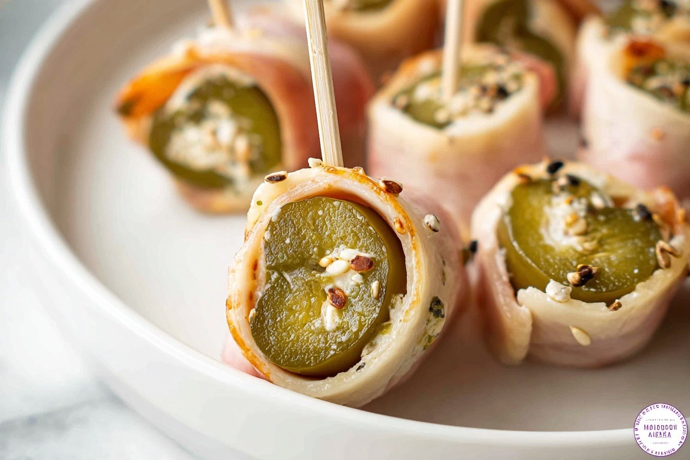 Ham And Pickle Roll Ups Quick Appetizer Recipe 6 Ham Pickle Roll Ups