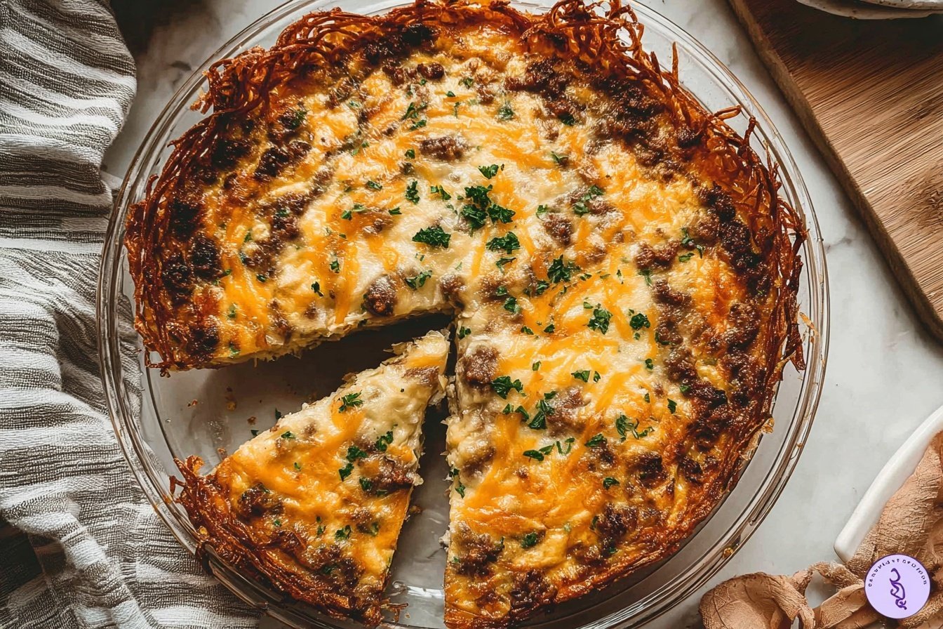Hash Brown Crust Quiche Lorraine Recipe 6 Hash Brown Crusted Quiche