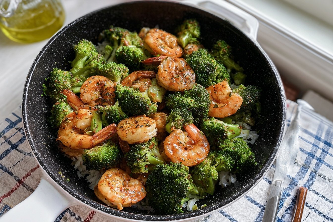 Healthy Garlic Butter Shrimp And Broccoli