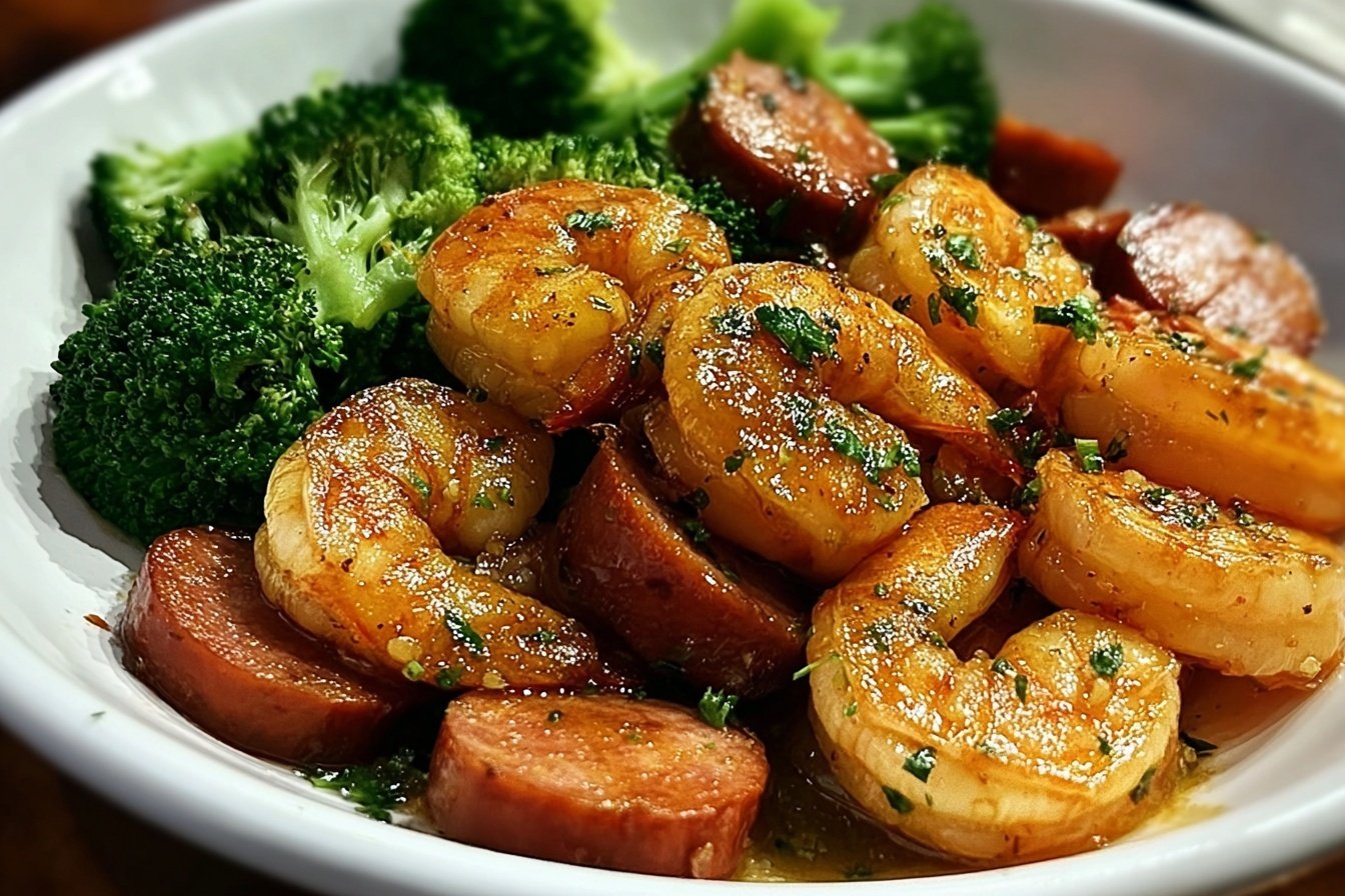Honey Garlic Shrimp Sausage And Broccoli Recipe 6 Honey Garlic Shrimp, Sausage, And Broccoli