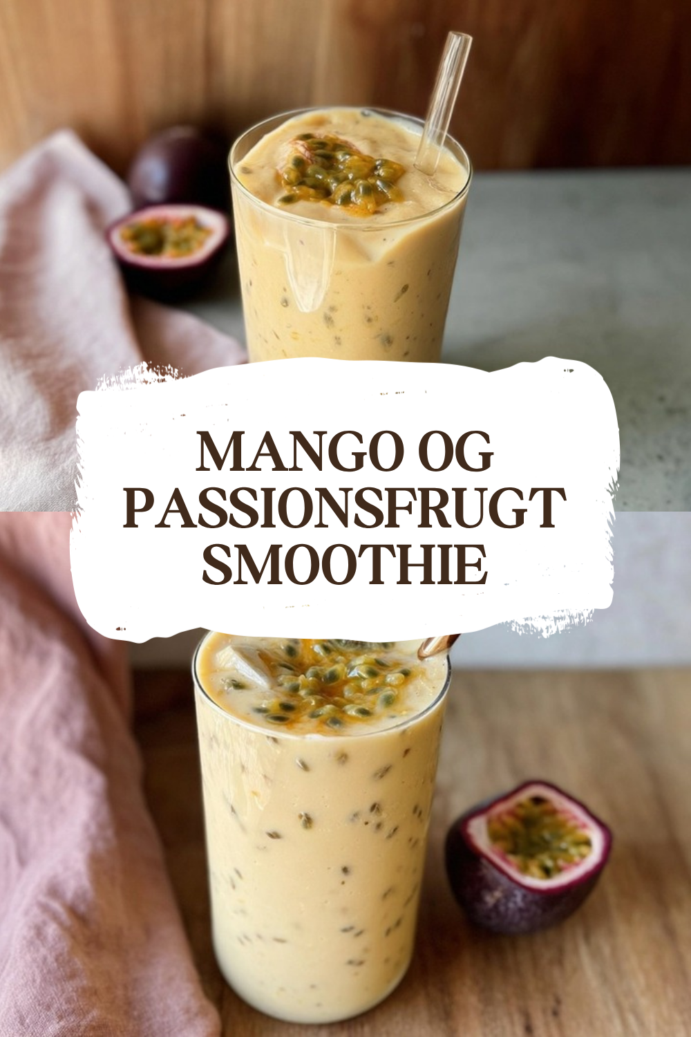 Mango Passion Fruit Smoothie Recipe 7 Mango Og Passionsfrugt Smoothie