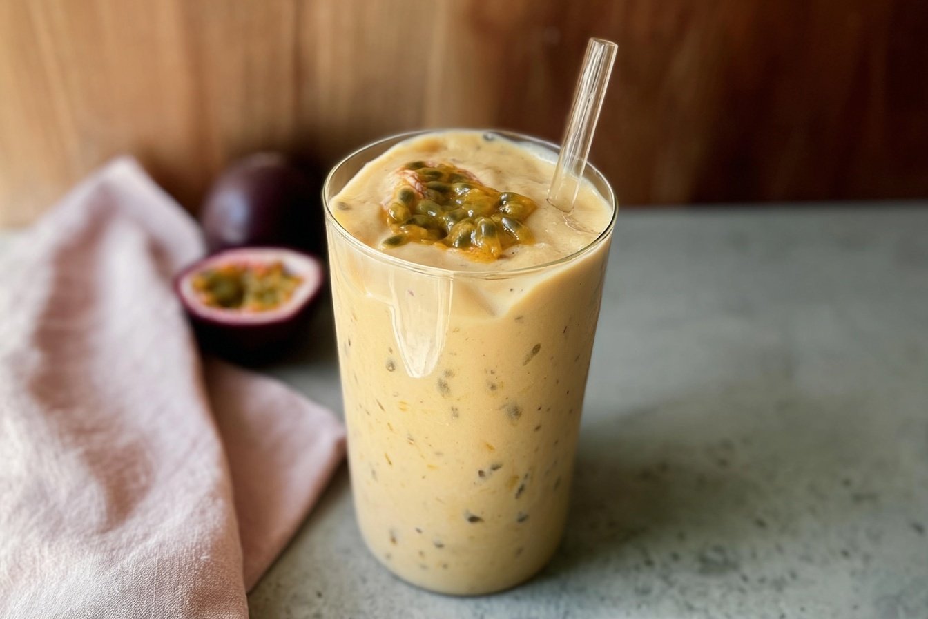 Mango Passion Fruit Smoothie Recipe 6 Mango Og Passionsfrugt Smoothie