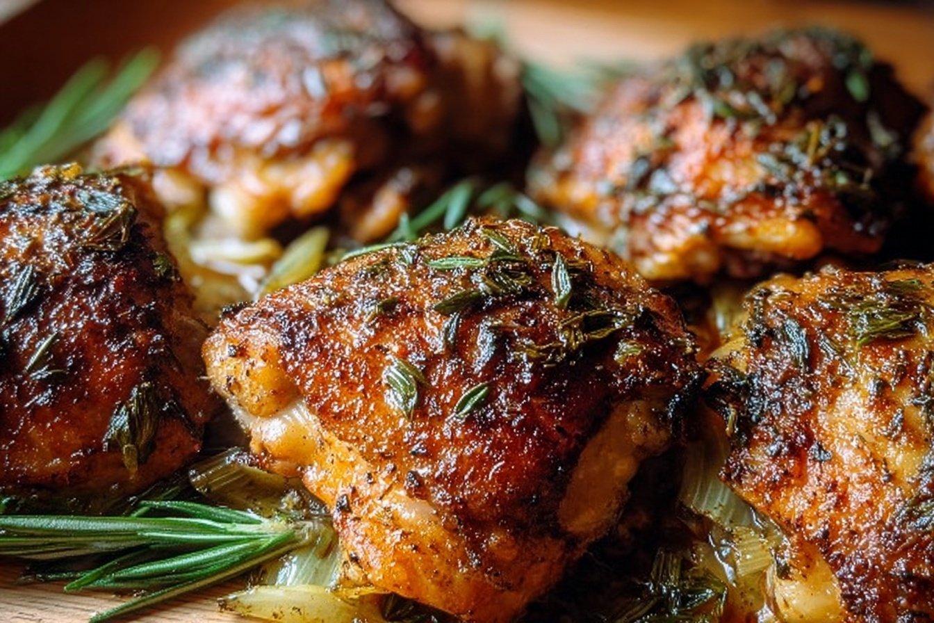 Oven Baked Chicken Thighs