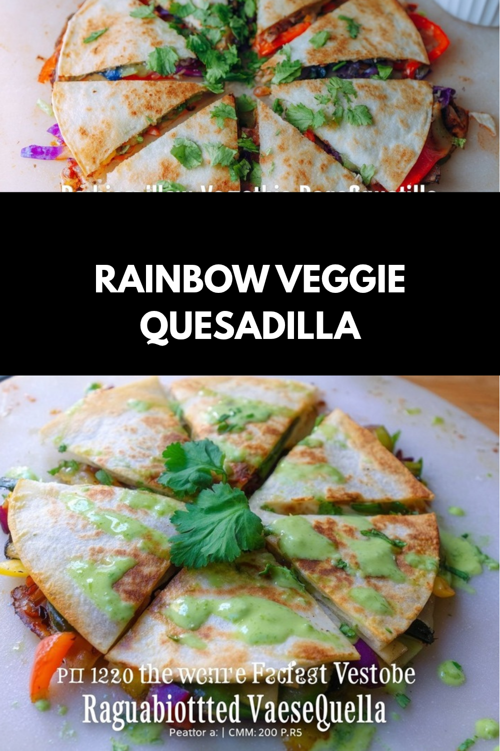 Rainbow Veggie Quesadilla Recipe 7 Rainbow Veggie Quesadilla