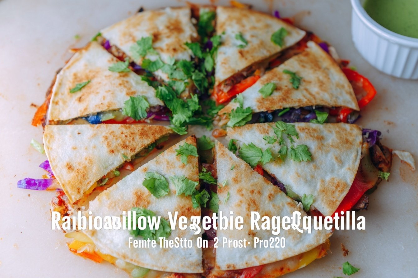 Rainbow Veggie Quesadilla Recipe 6 Rainbow Veggie Quesadilla