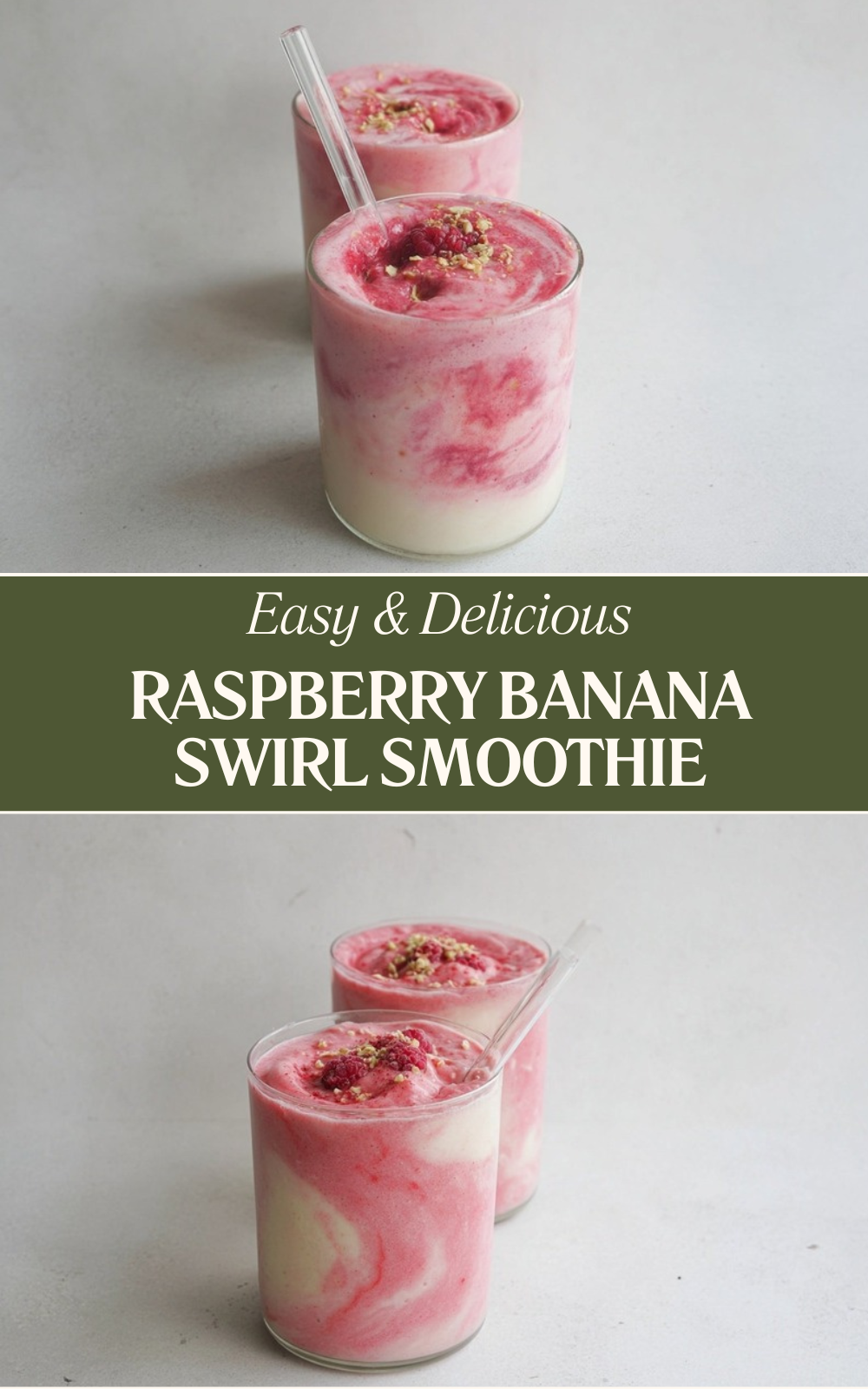 Banana Raspberry Smoothie Recipe 7 Raspberry Banana Swirl Smoothie