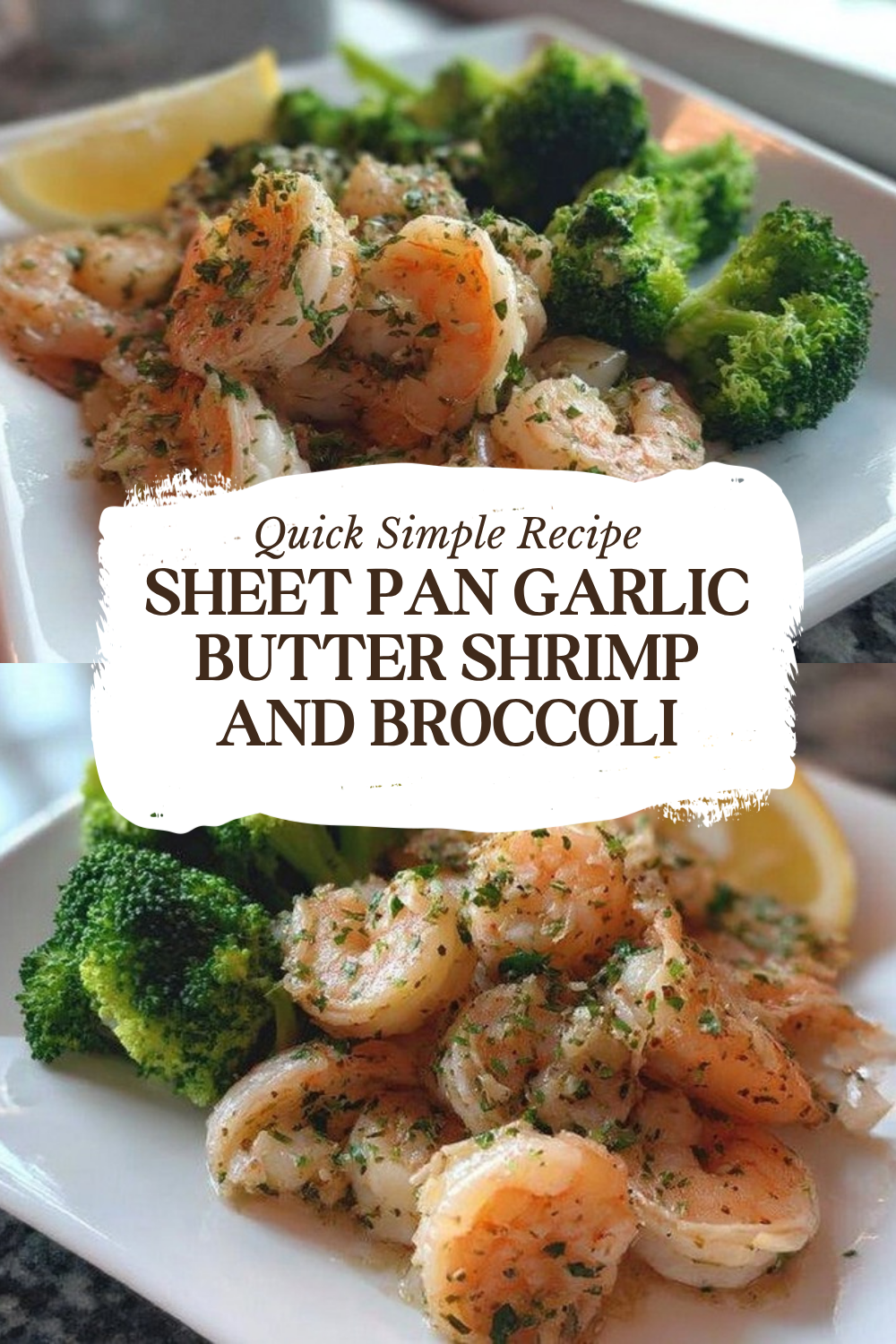 Sheet Pan Garlic Butter Shrimp And Broccoli