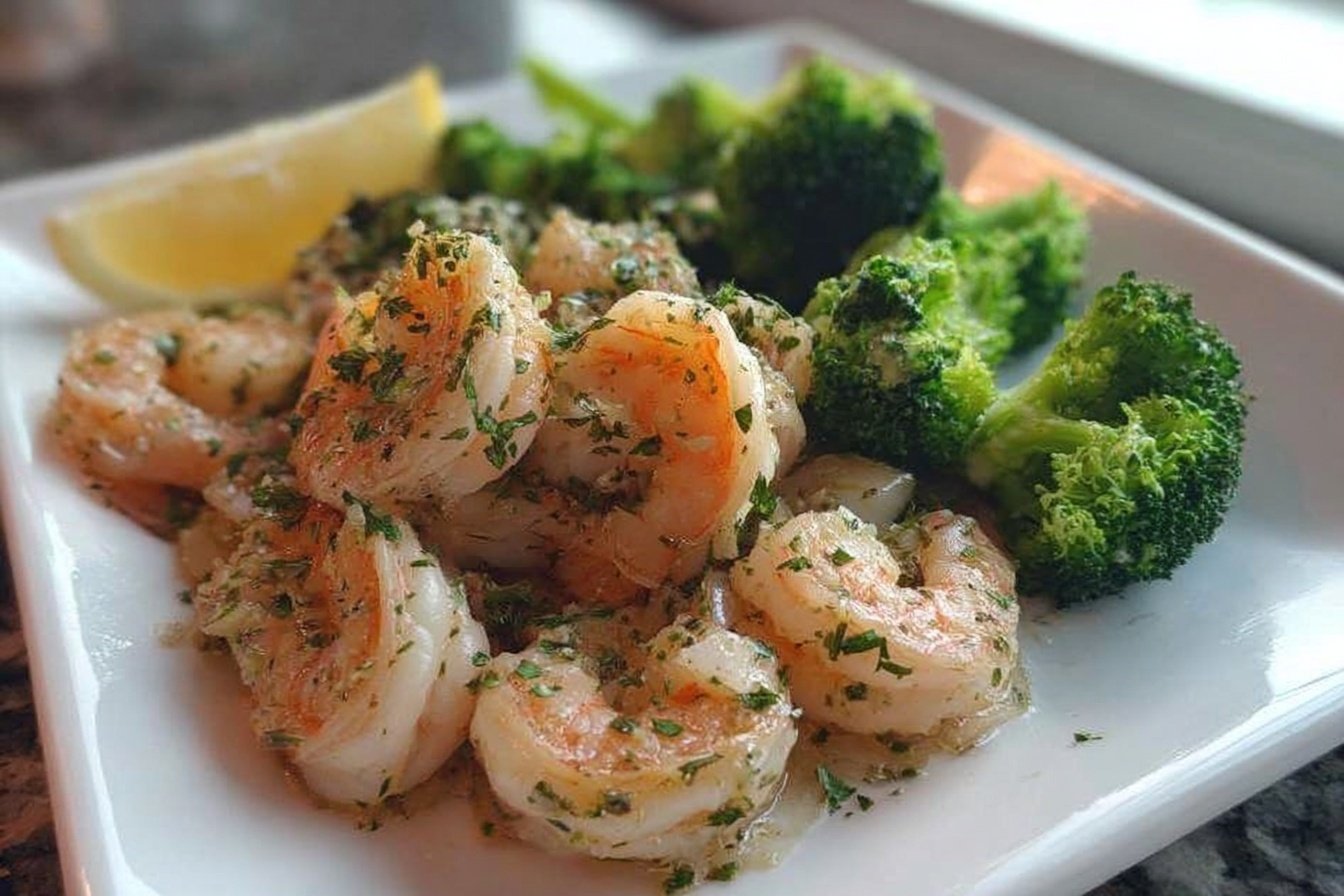 Sheet Pan Garlic Butter Shrimp And Broccoli