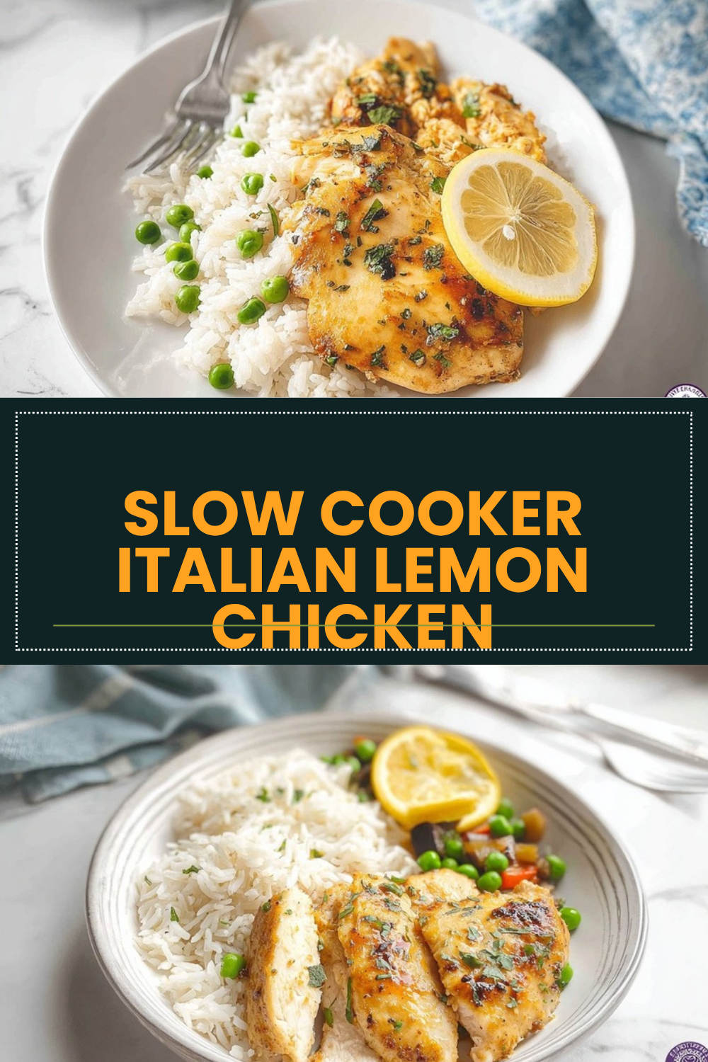 Slow Cooker Italian Lemon Chicken